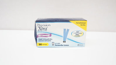 Abbott 99694-65 Precision Xtra Blood Glucose Test Strips - Box of 100